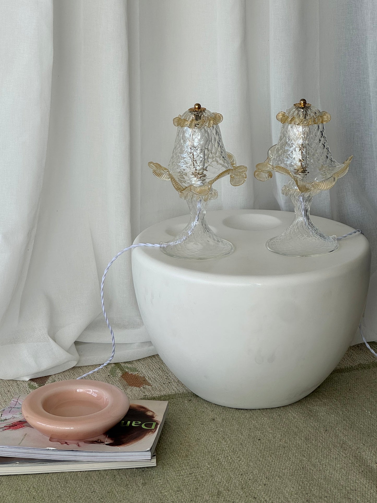 Vintage Murano table lamps