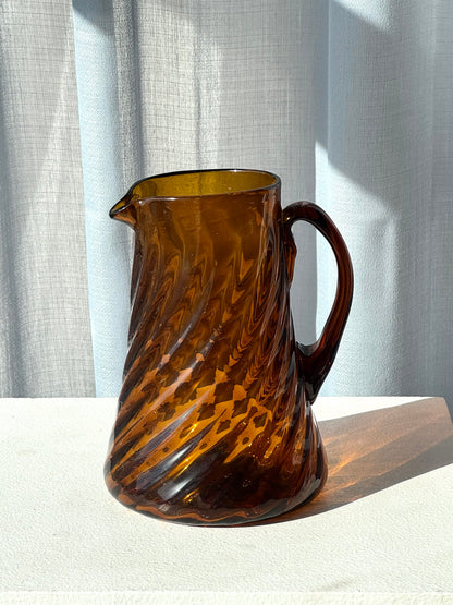 Handmade swirling jug