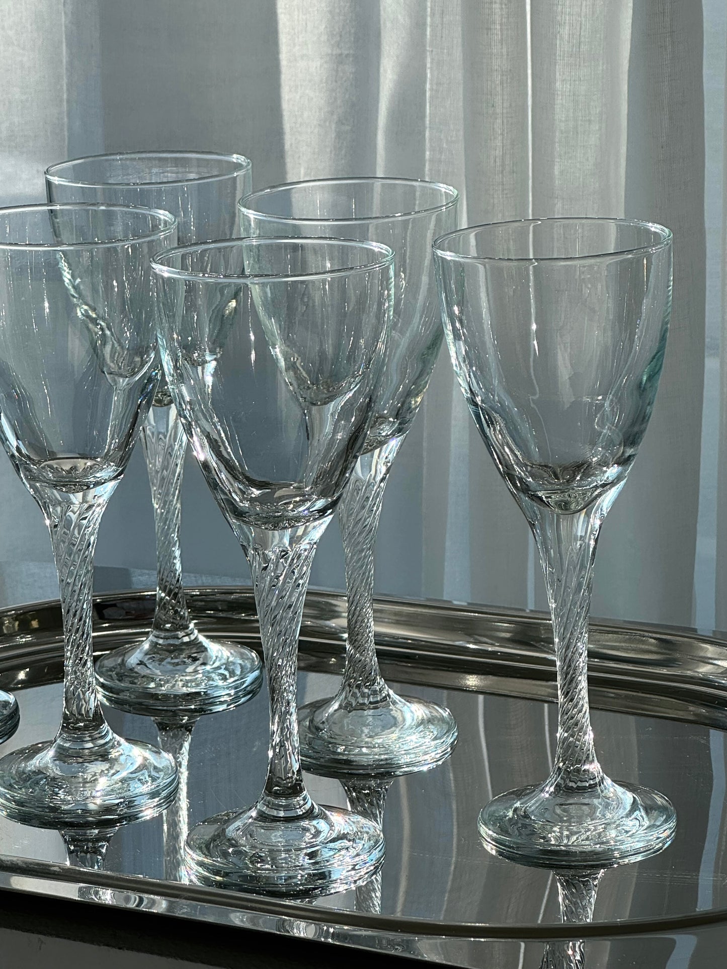 Swirling Wine glasses