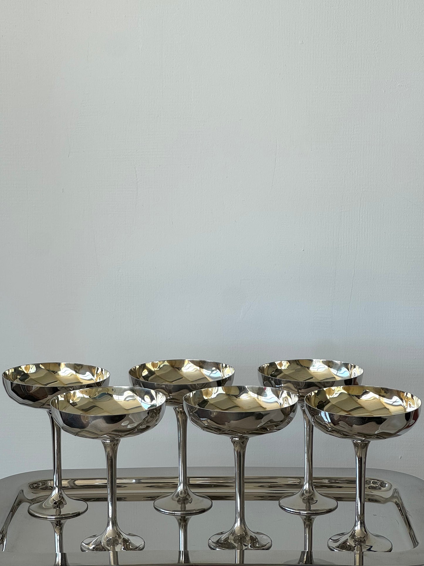 Silver plated coupes