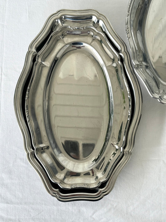Vintage steel dishes