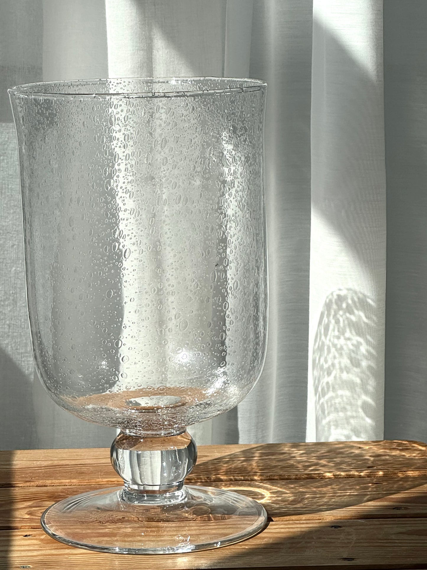 Bubble glass vase