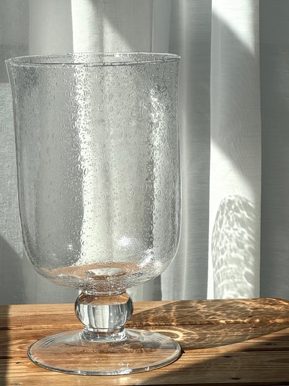 Bubble glass vase