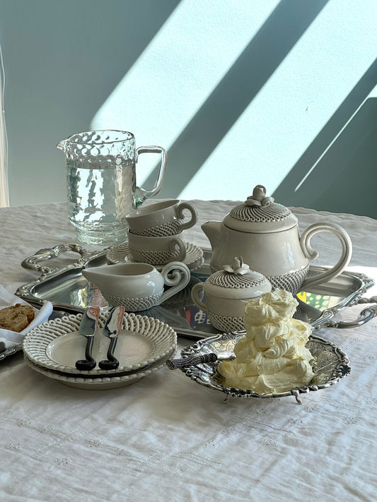 Ceramic Italian tea set