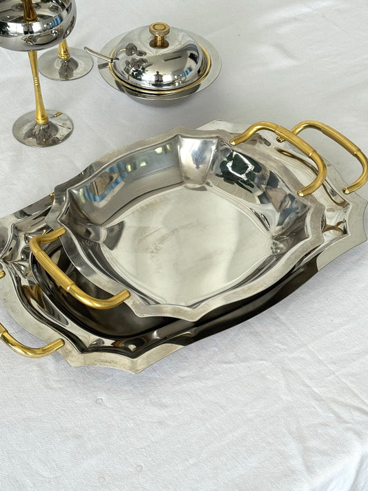 Brass detailed trays
