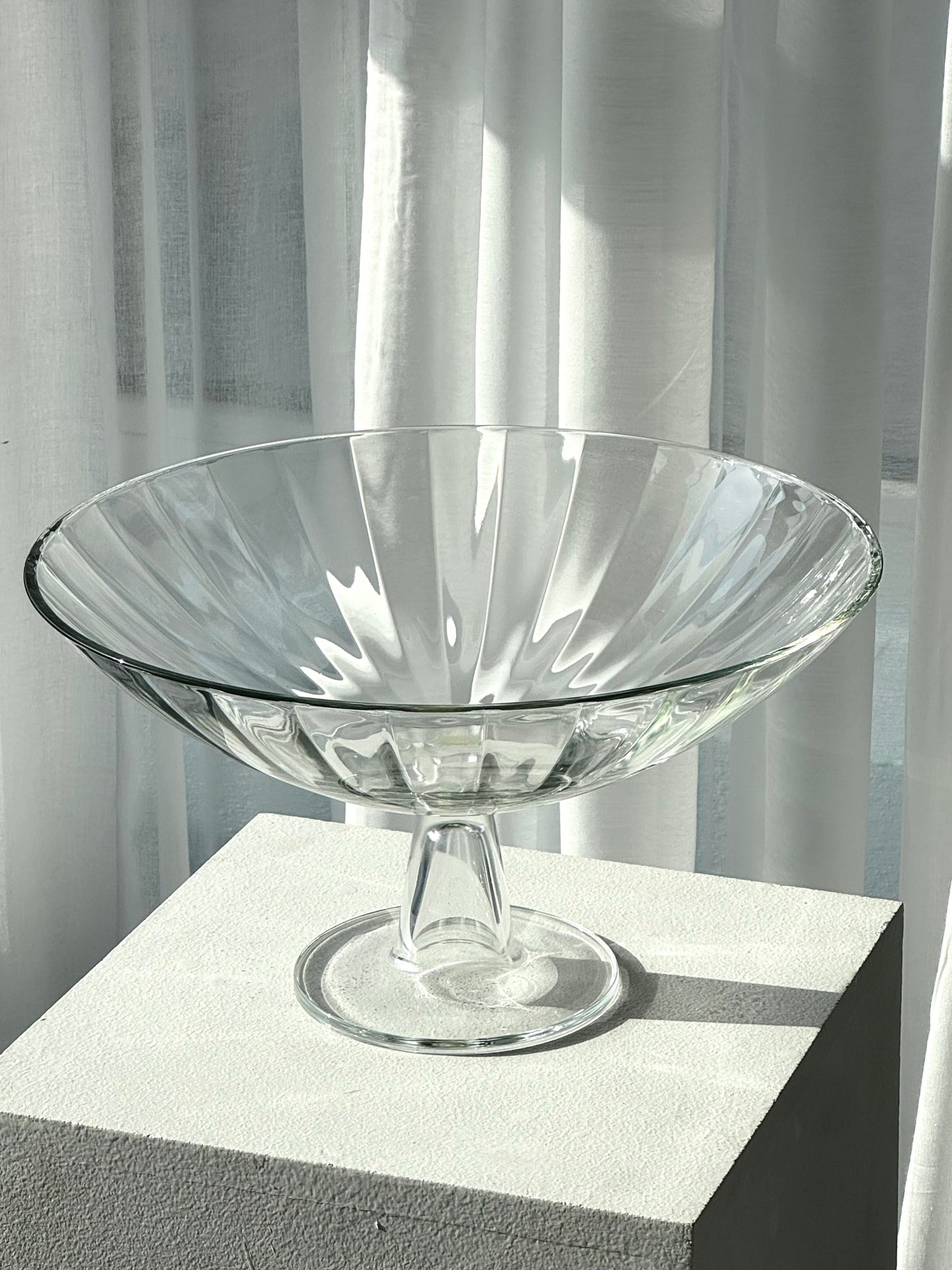 Glass centerpiece