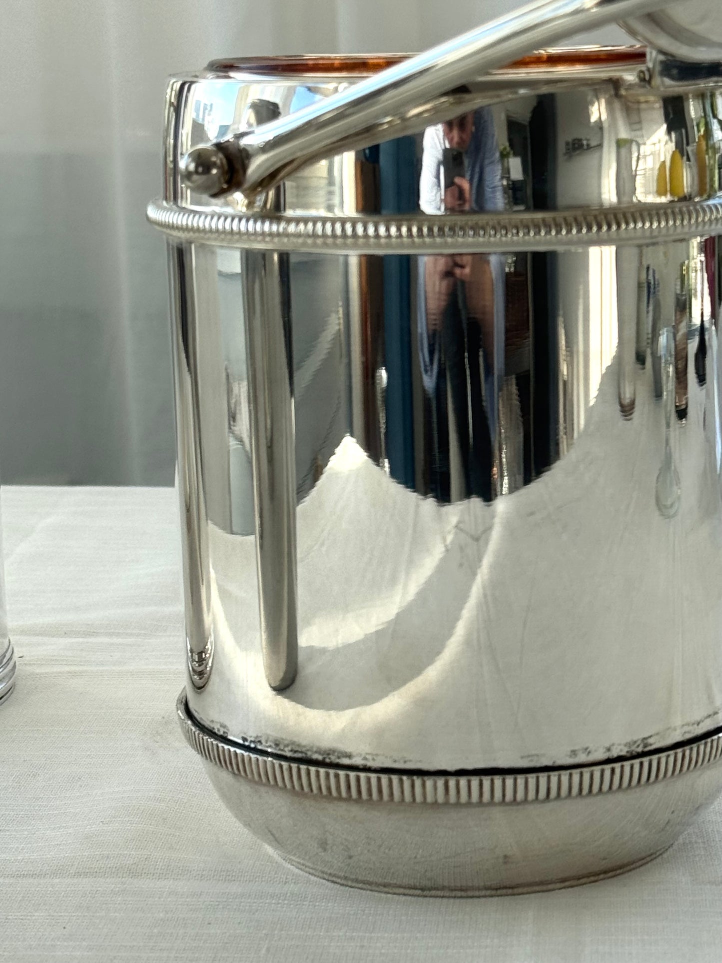 Silver plated ice bucket