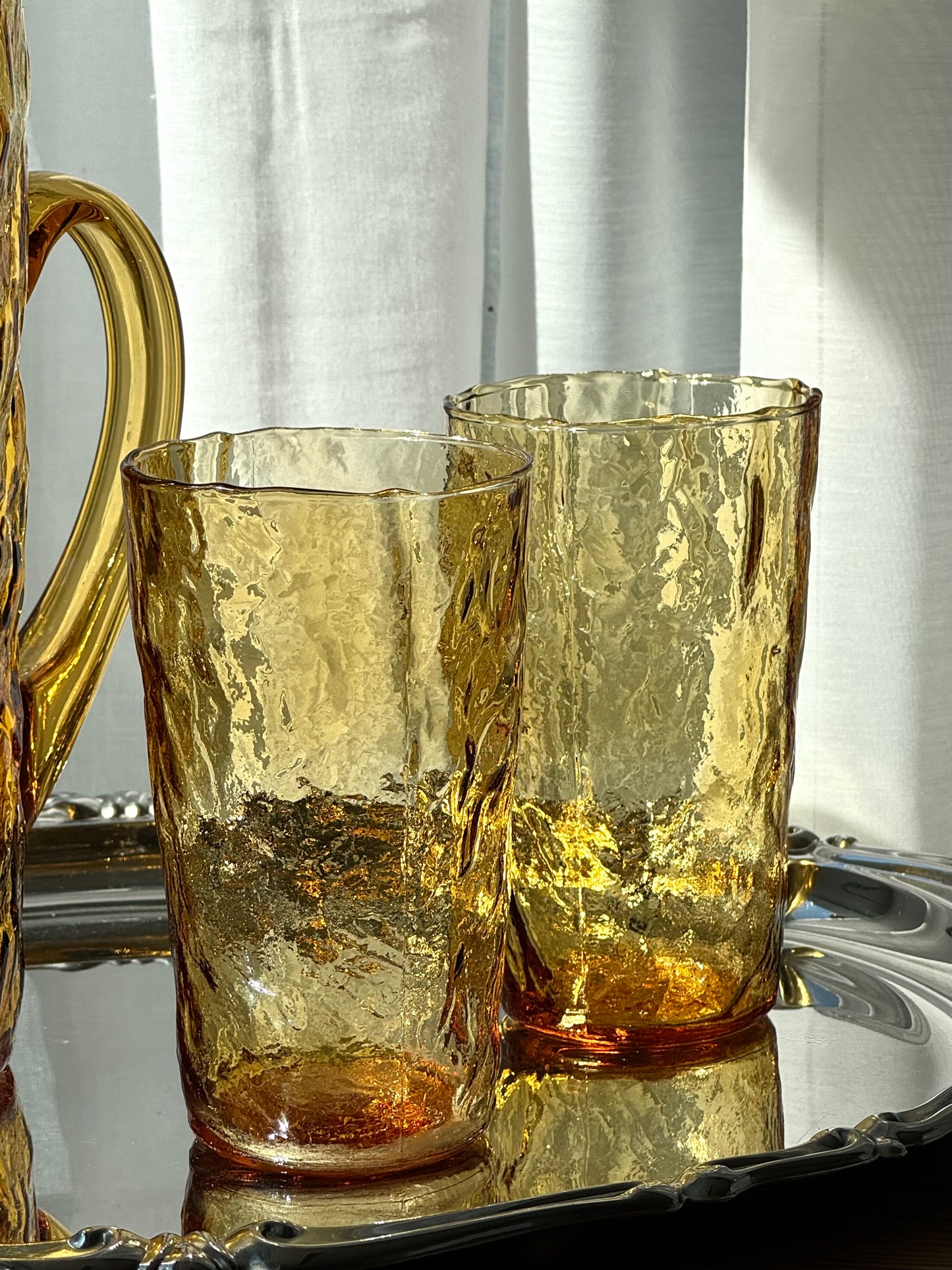 Pitcher and glasses