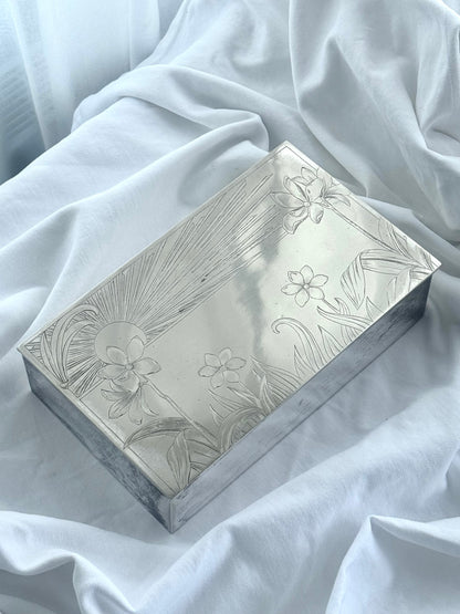 Silver plated jewelry box
