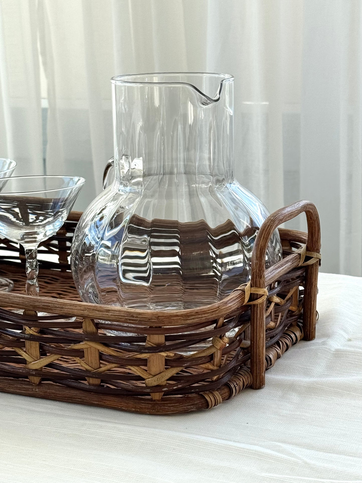 Heavy glass jug