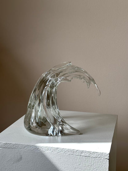 Handmade glass wave
