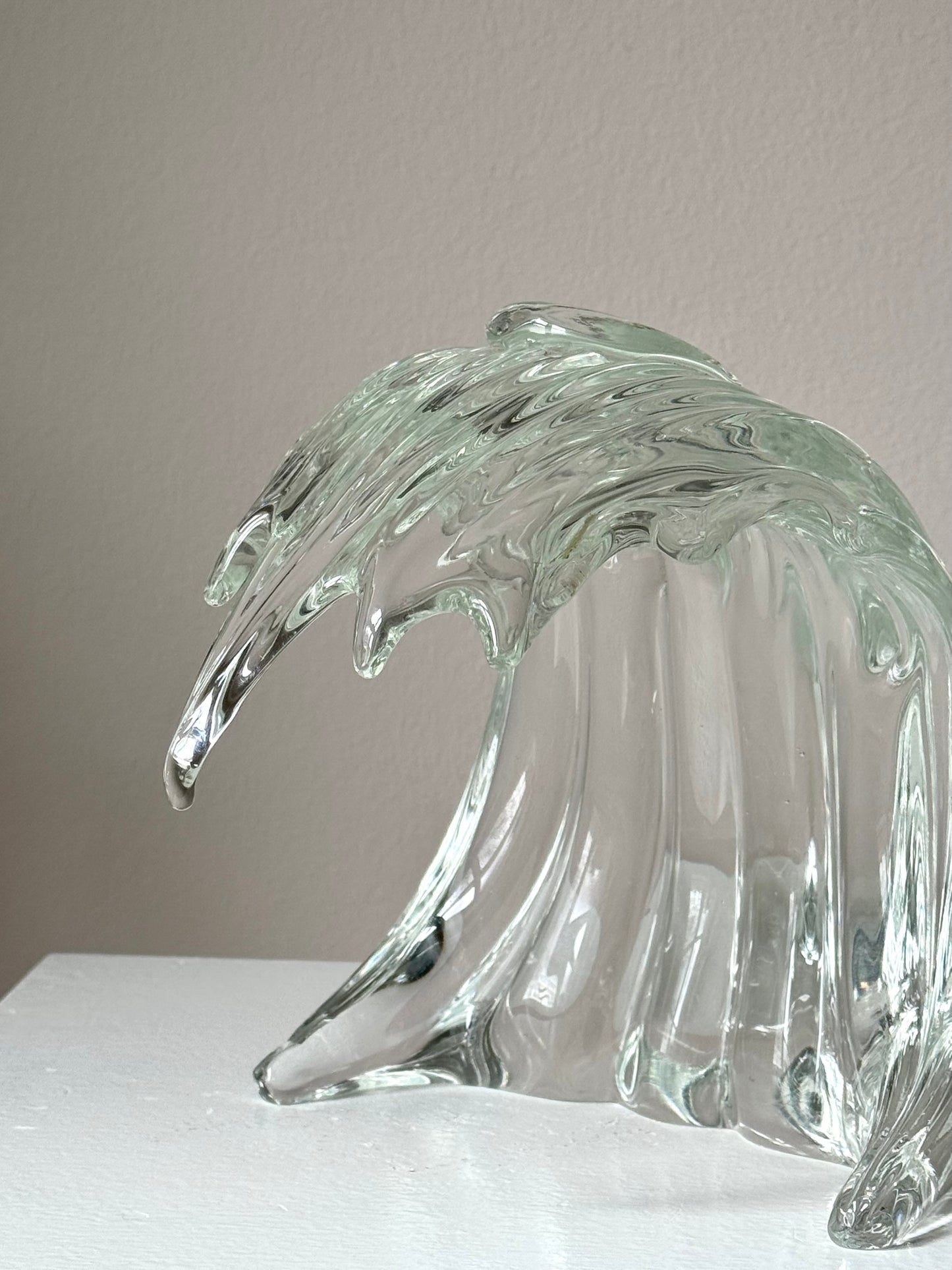 Handmade glass wave