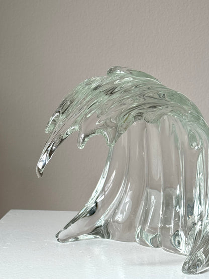 Handmade glass wave