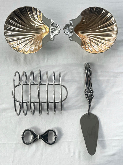 Silver plated toast rack