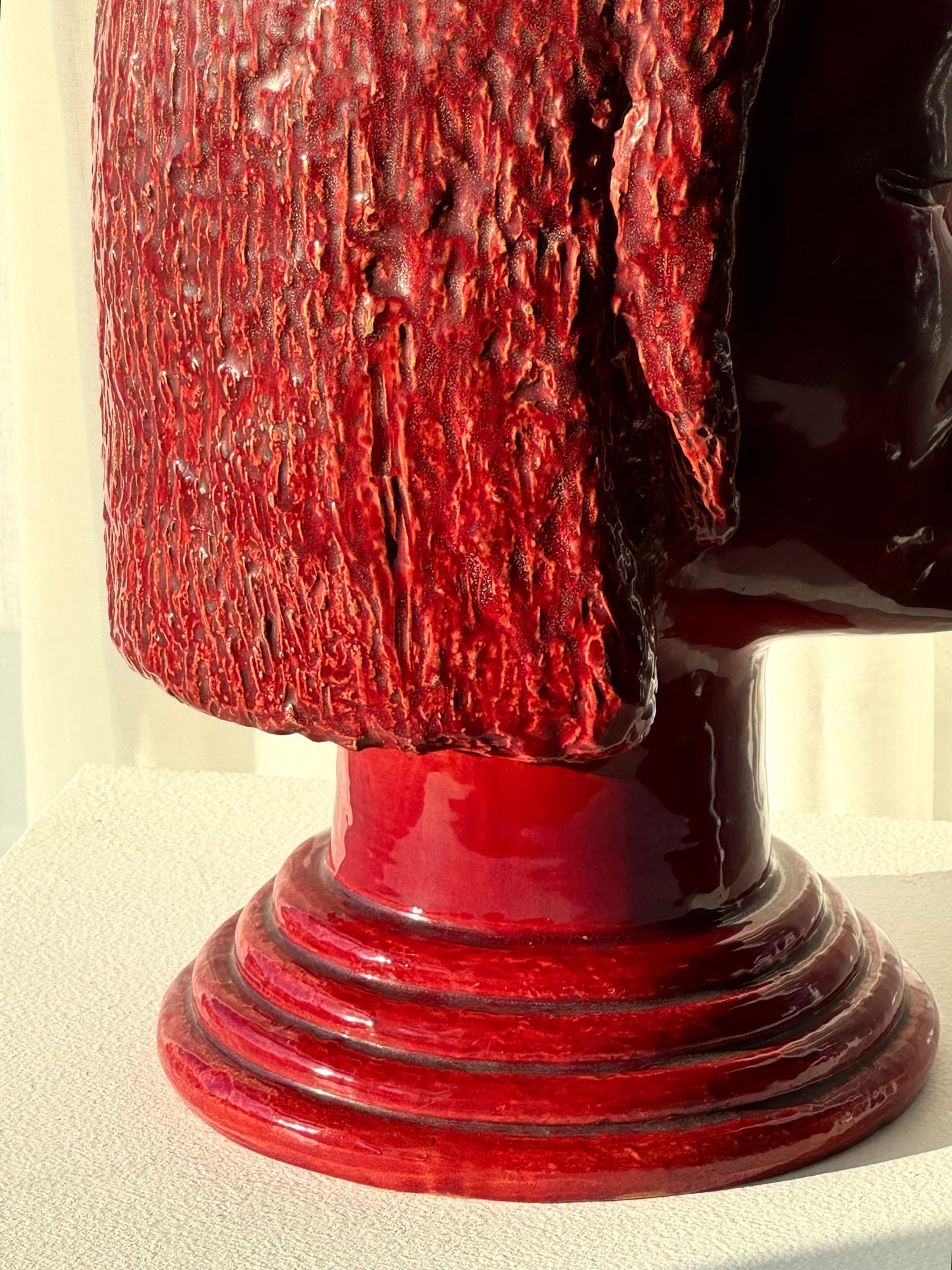 Handmade ceramic head