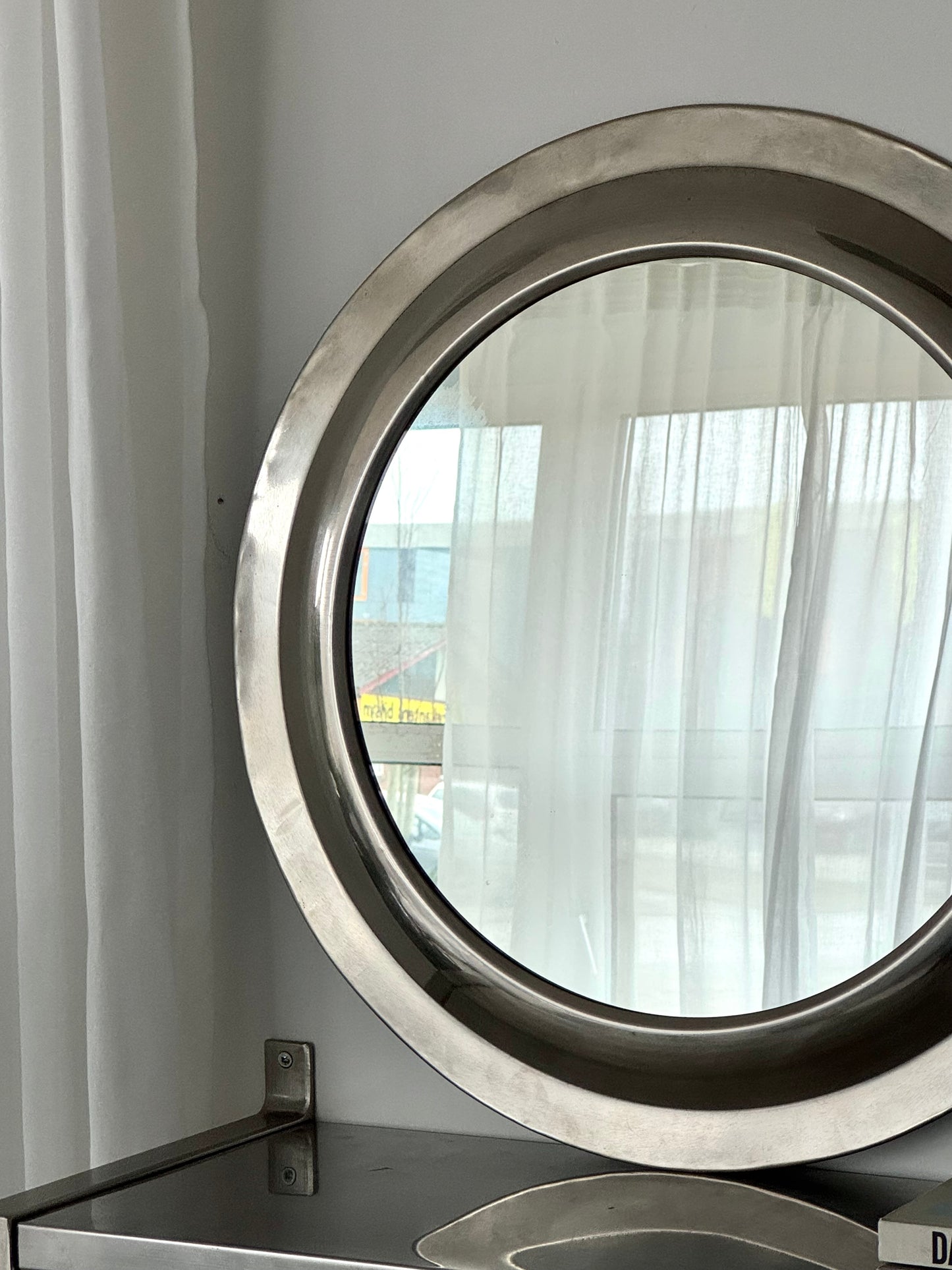 Vintage Steel mirror