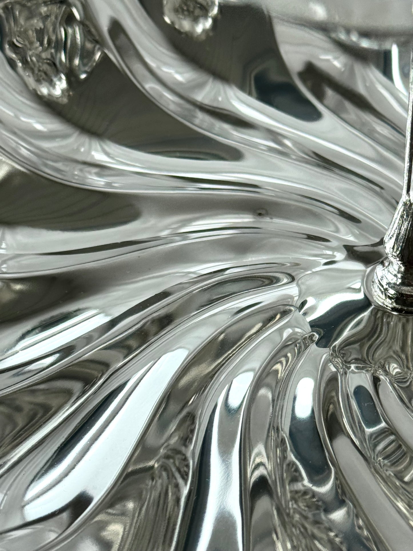 Silver plated etagere
