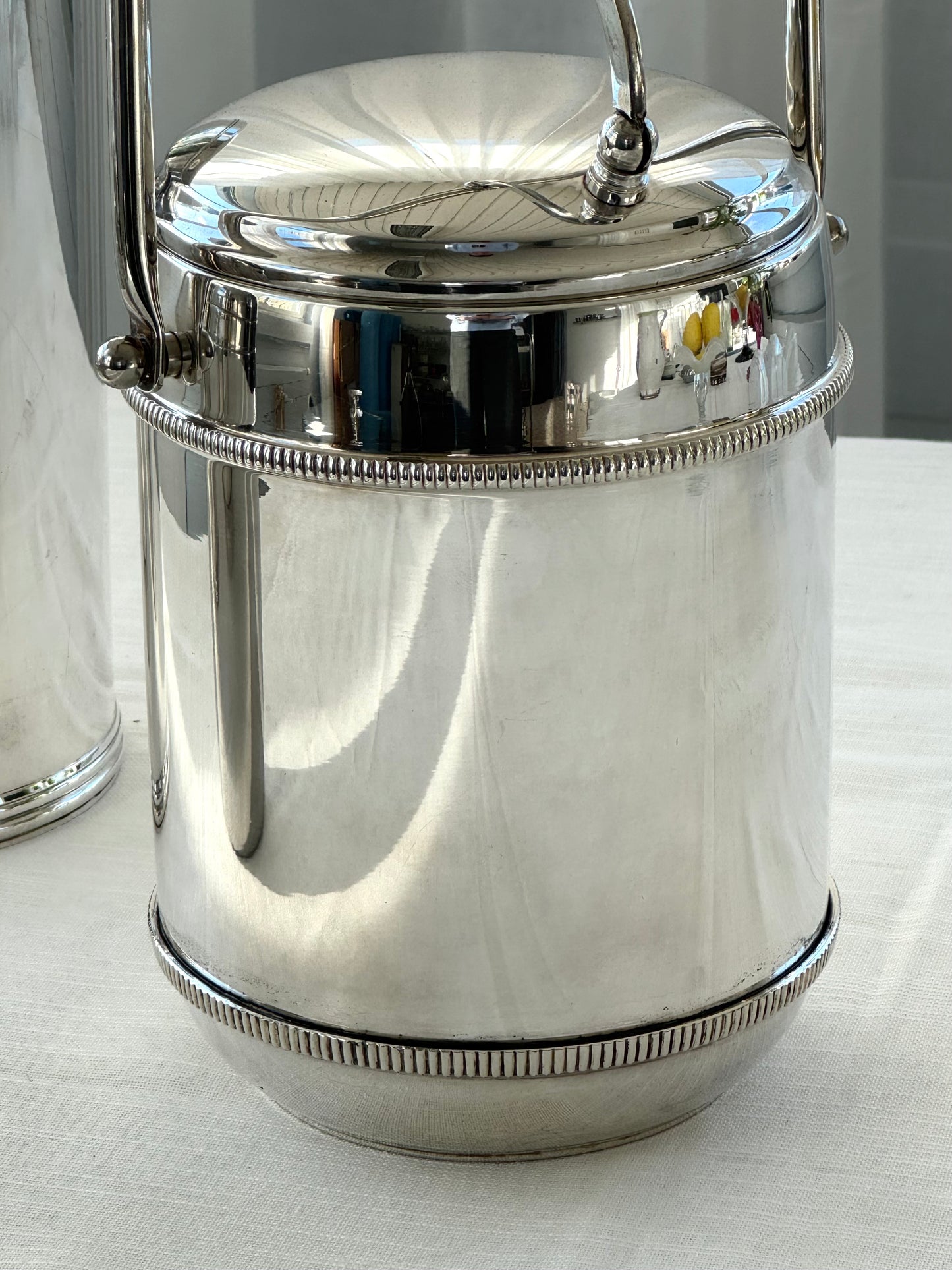 Silver plated ice bucket