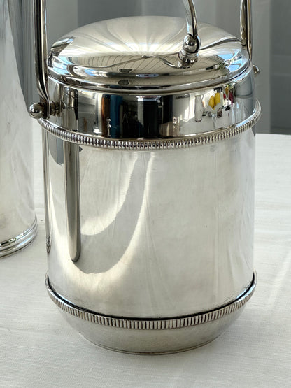 Silver plated ice bucket