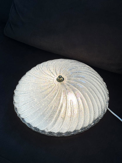 Swirling Murano glass lamp