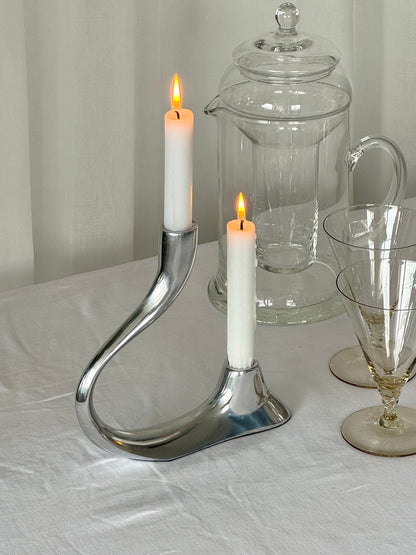 Aluminium candleholder