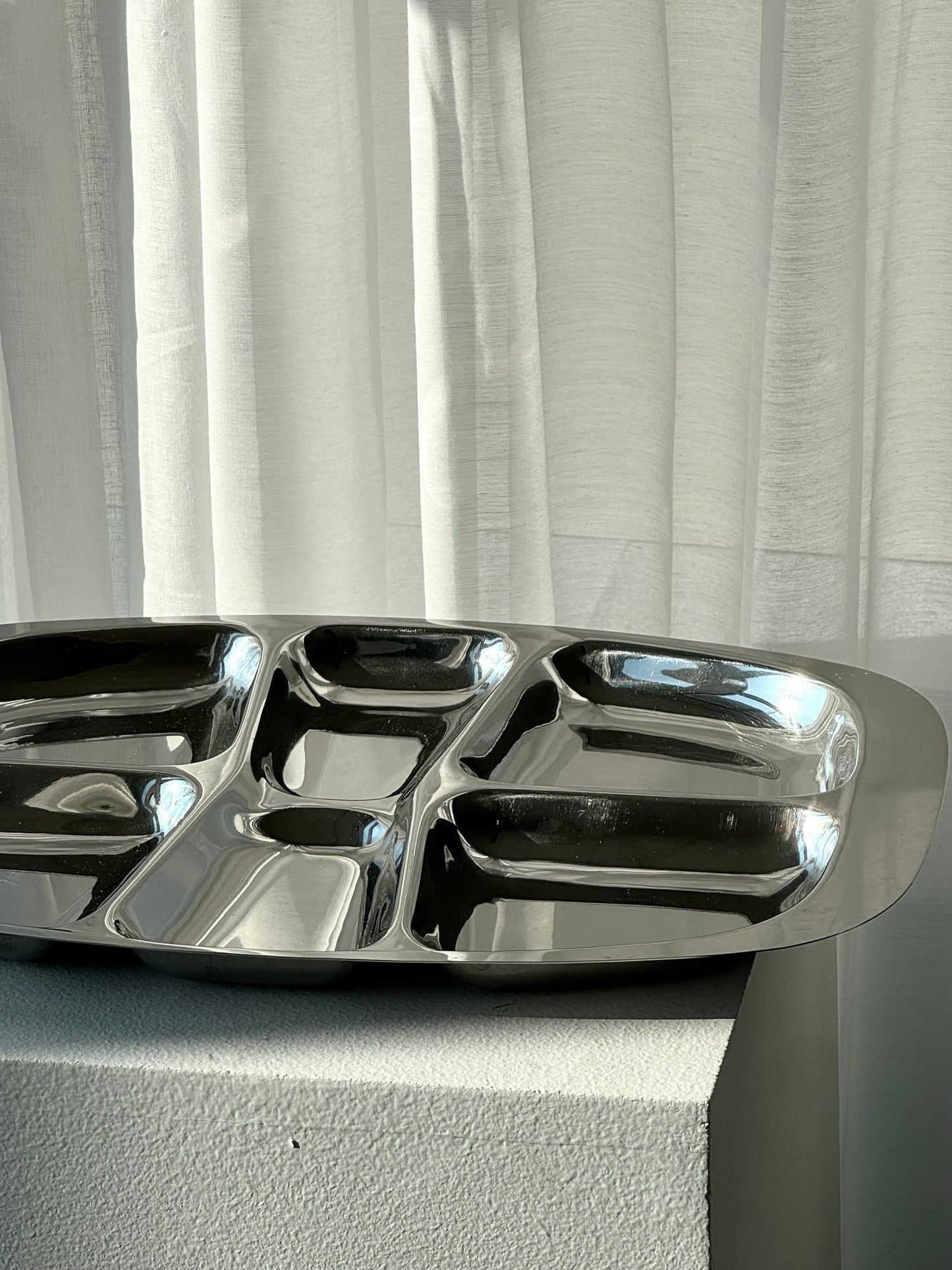 Divided Inox dish