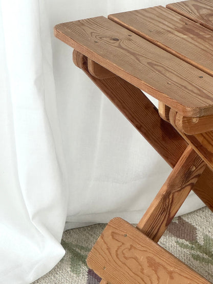 Wooden side table/stool