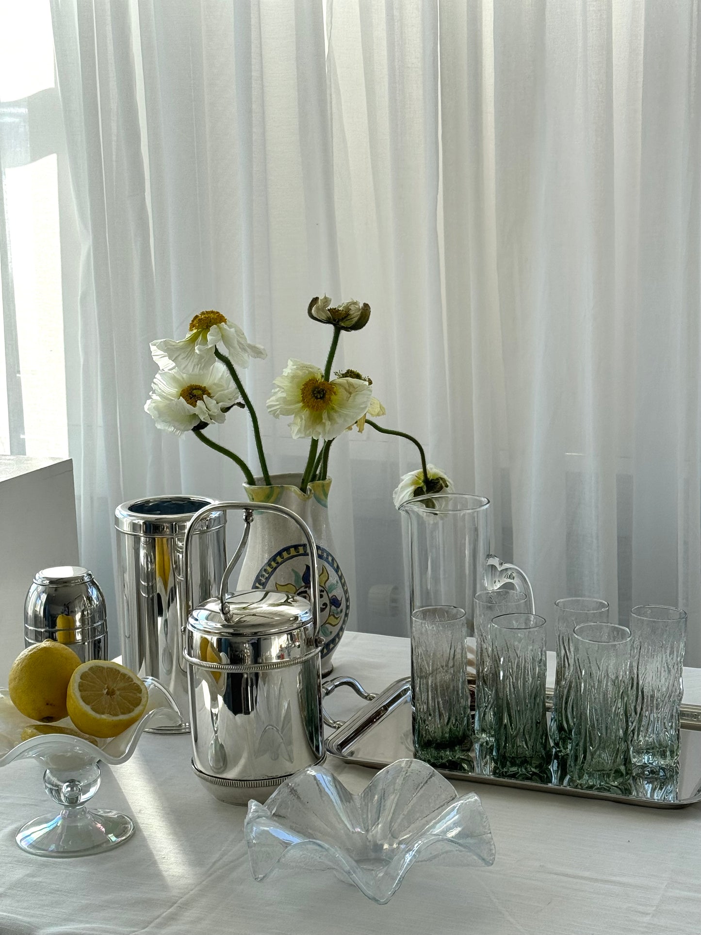 Silver plated ice bucket