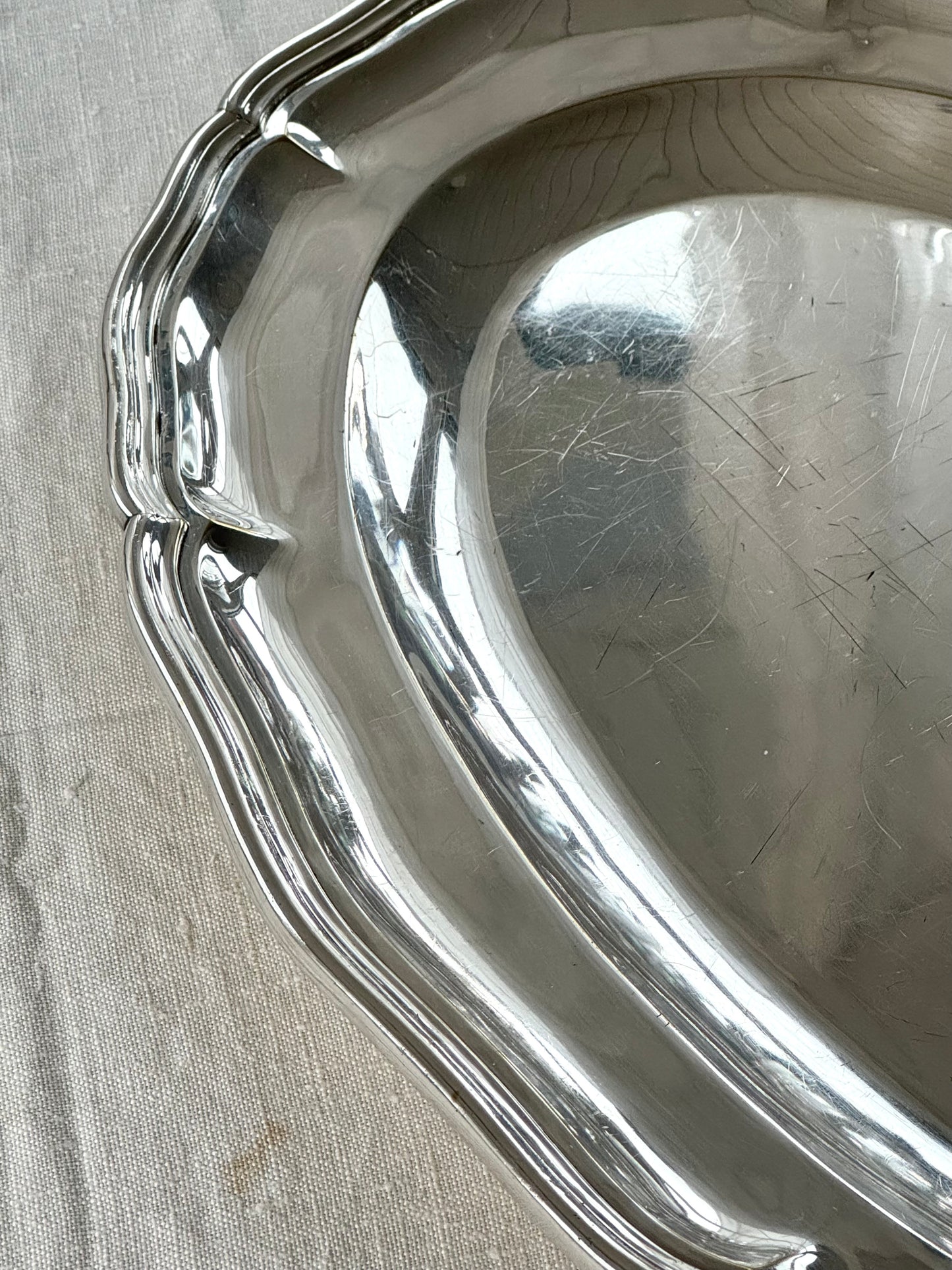 Silver plated dish