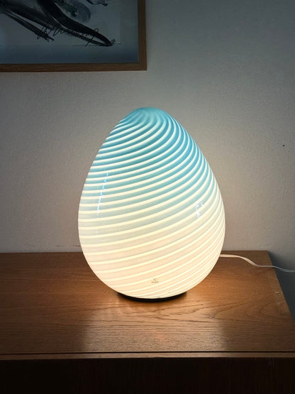 Vintage Murano egg lamp