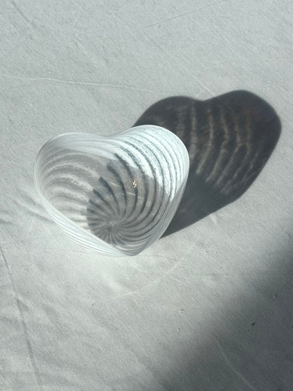 Swirling handmade bowl