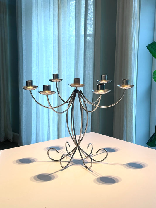 Chrome candelabra