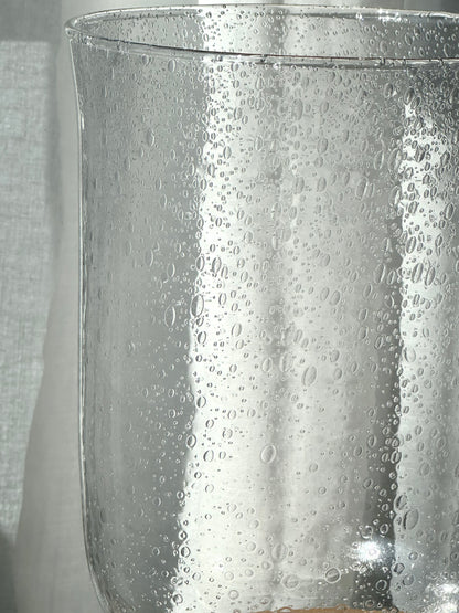 Bubble glass vase