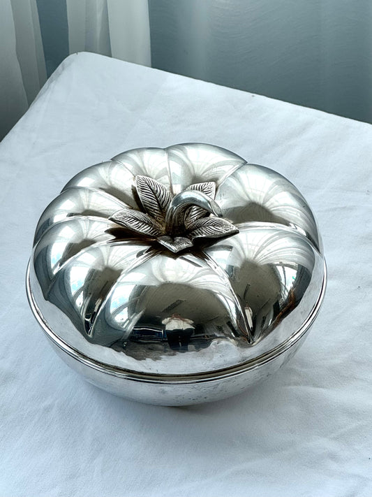 Silver plated tomato bowl
