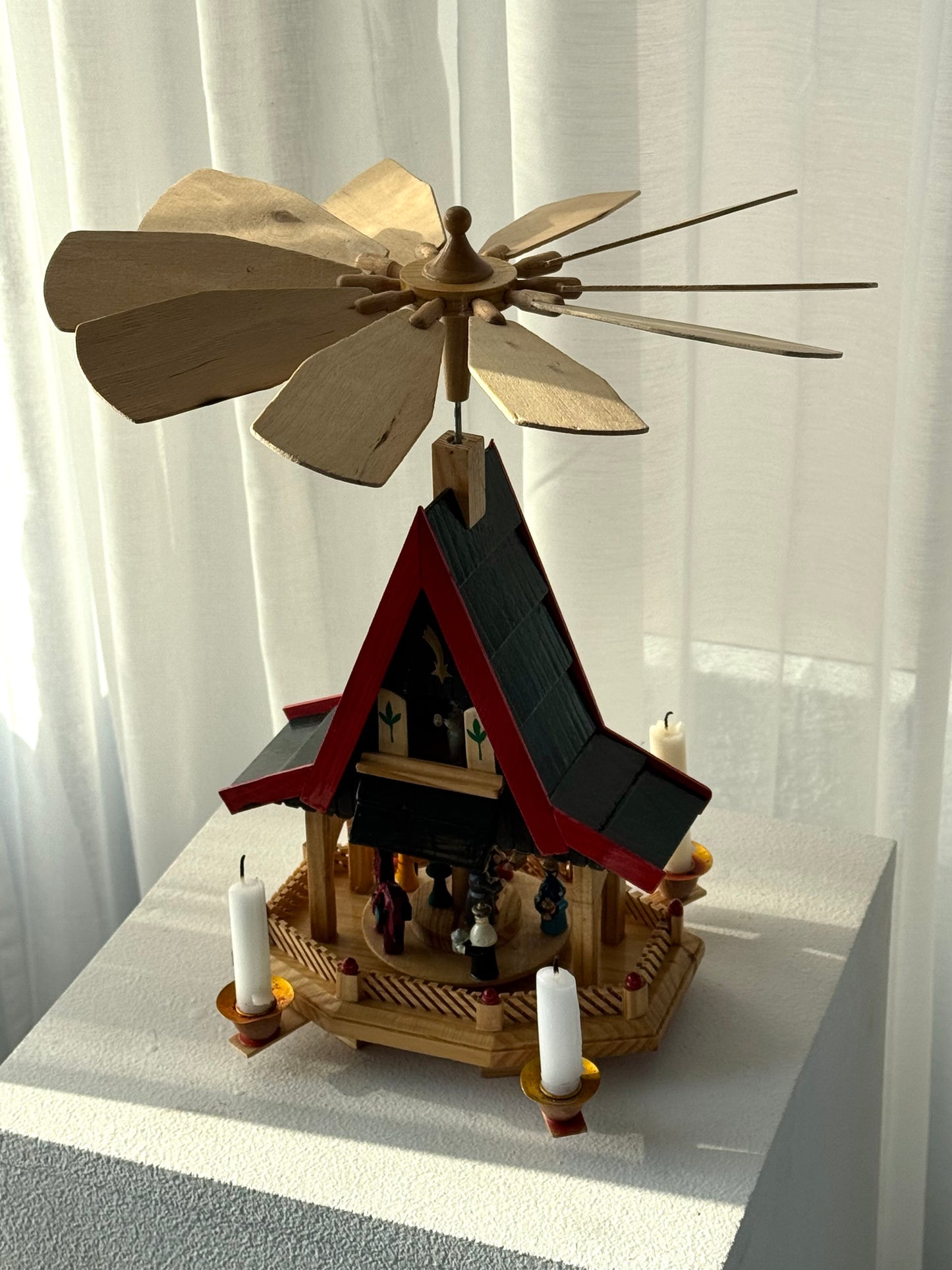 Wooden pyramid house