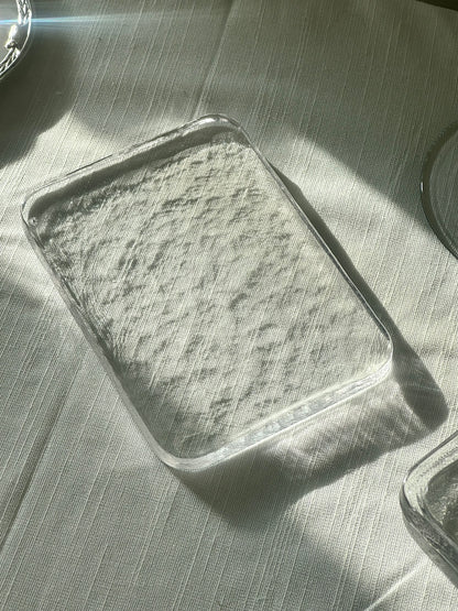 Glass cheese board