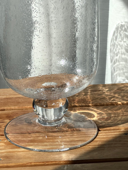 Bubble glass vase