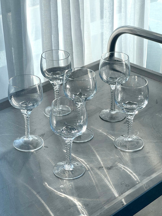 Swirl stem Wine glasses