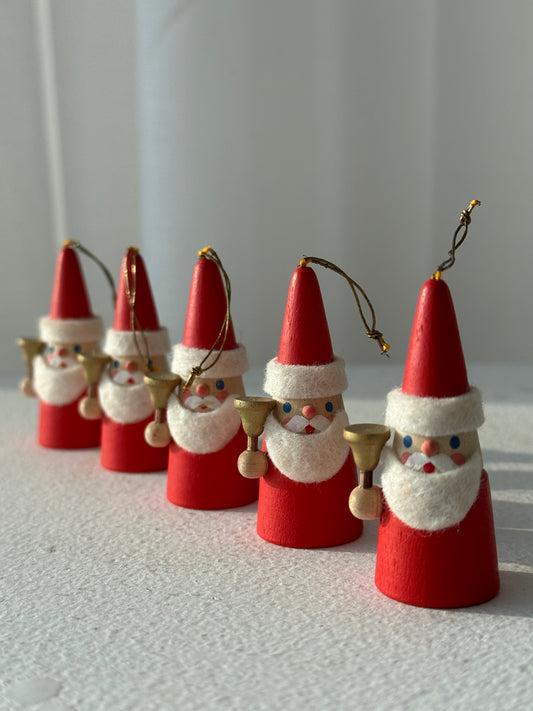 Wooden Santa clauses