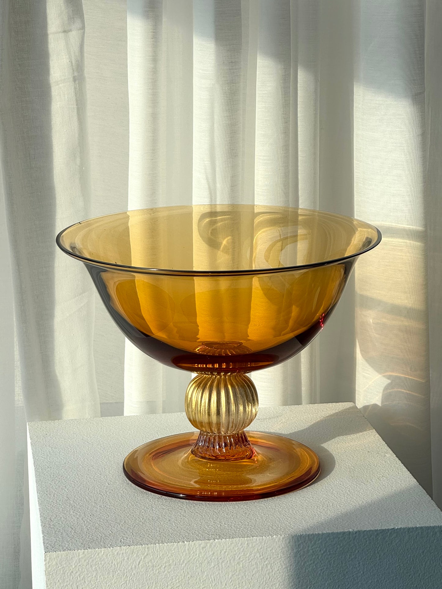 Handmade bowl on foot