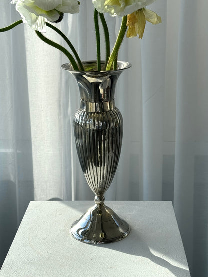Silver plated vase