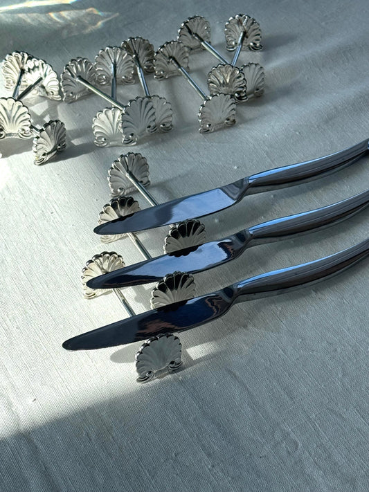 Silver plated knife holder
