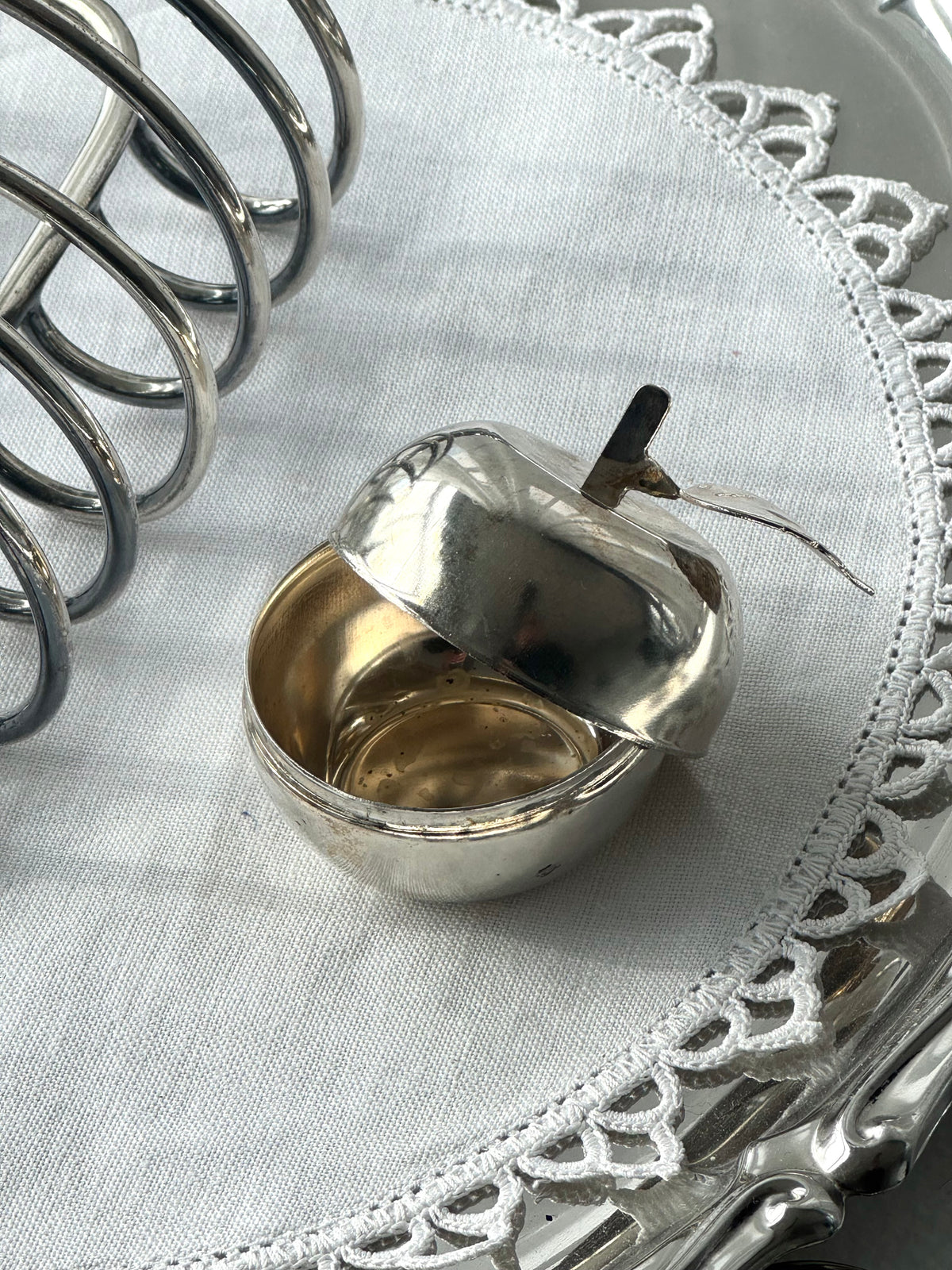 Silver plated Apple