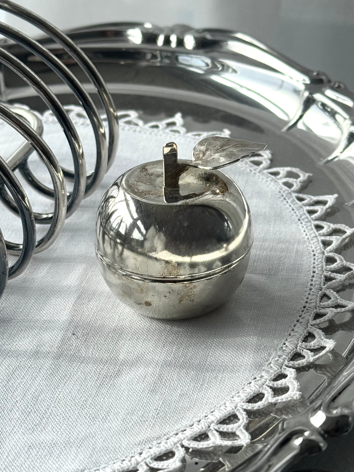 Silver plated Apple