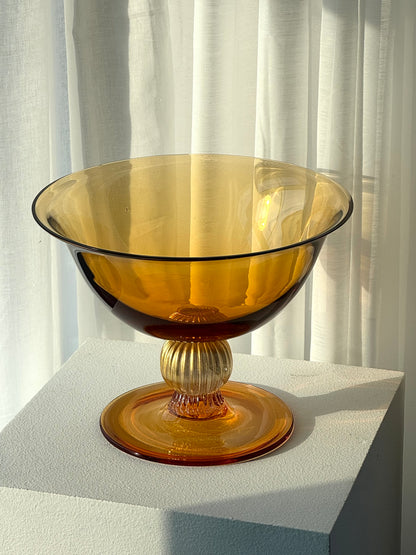 Handmade bowl on foot