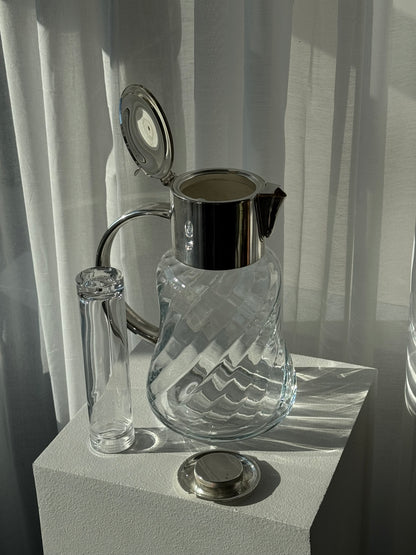 Silver plated swirl jug