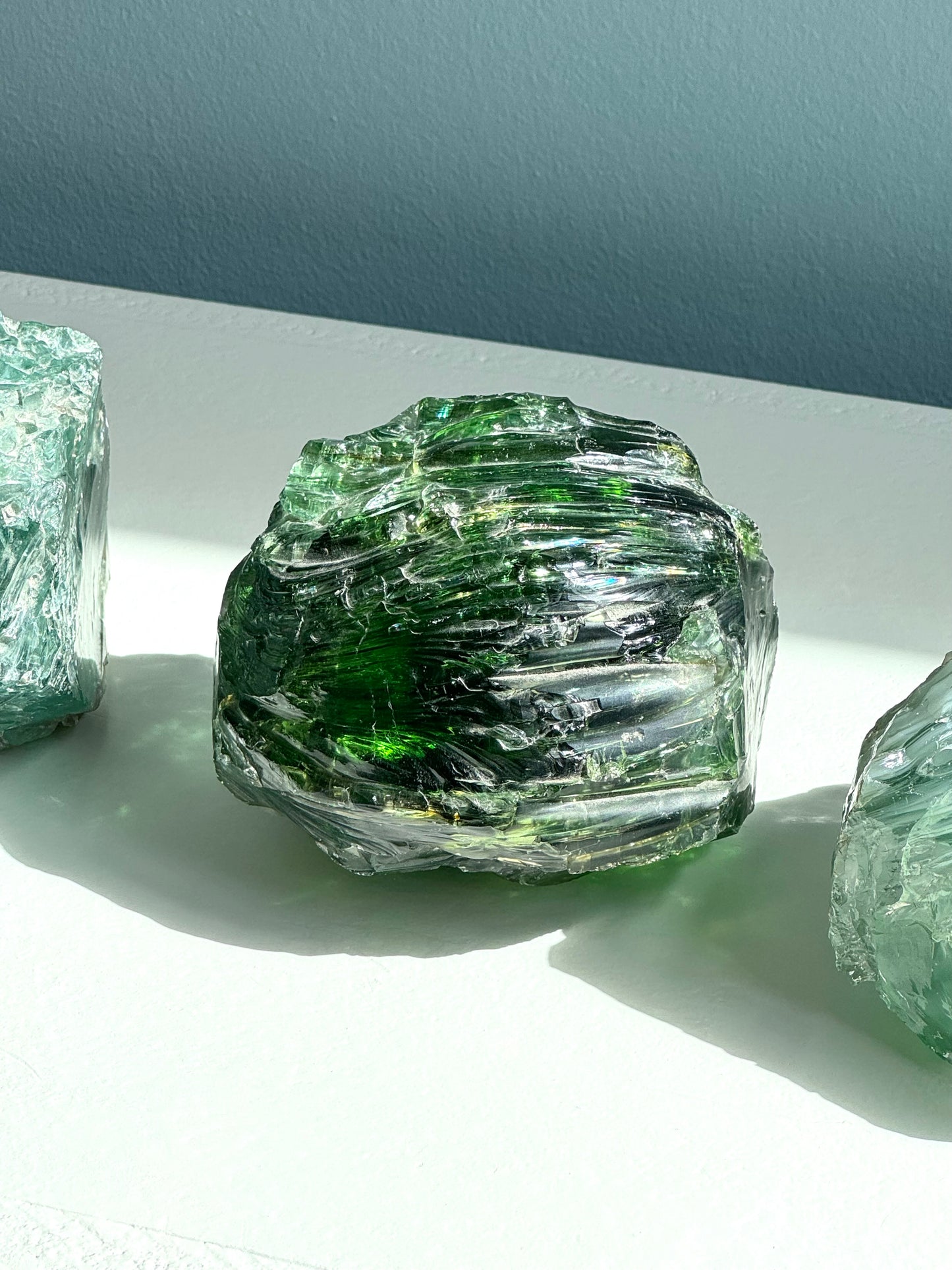 Raw glass decor