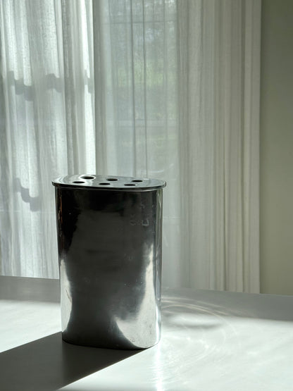 Vintage aluminium vase