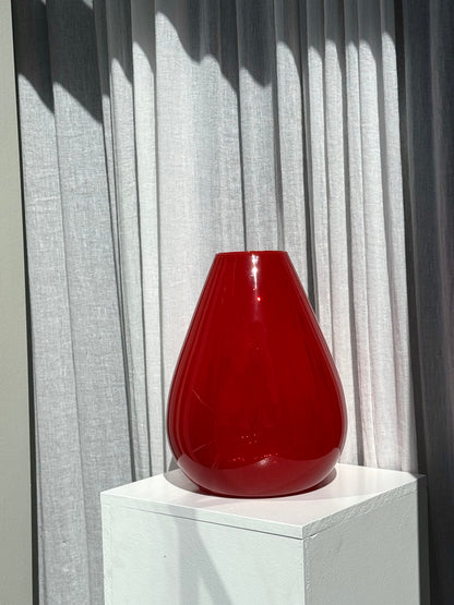 Heavy red vase
