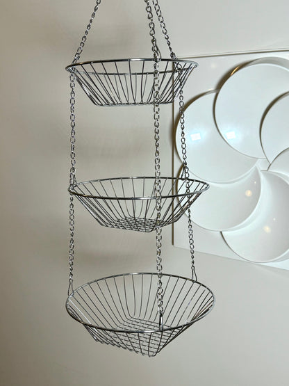 Chrome fruit basket